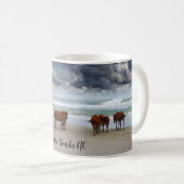 Mug Chevaux sauvages Corolla Outer Banks NC (Devant droit)