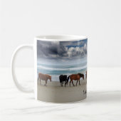 Mug Chevaux sauvages Corolla Outer Banks NC (Gauche)
