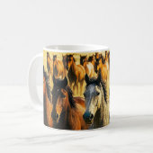 Mug Chevaux Sauvages Courant Gratuitement (Devant gauche)