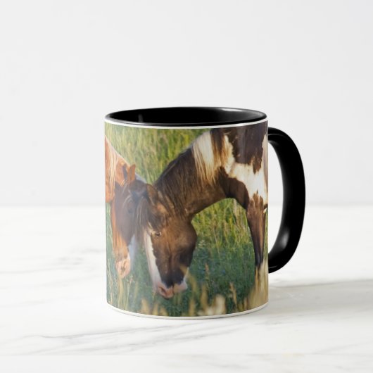 Mug Chevaux sauvages dans le parc national Theodore Ro (Devant droit)