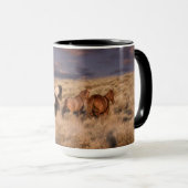 Mug Chevaux sauvages en course (Devant droit)