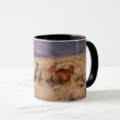 Mug Chevaux sauvages en course (Devant droit)