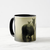 Mug Chevaux sauvages en course (Devant gauche)