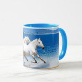 Mug Chevaux sauvages et libres (Devant droit)