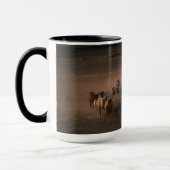 Mug Chevaux Sauvages Marchant Vers Le Désert (Gauche)