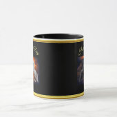 Mug Chevaux se battant dans une mauvaise tempête d'écl (Centre)