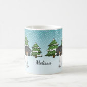 Mug Cheveux Courte Noir Et Tan En Hiver (Centre)