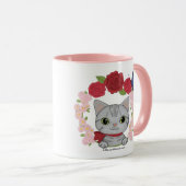 Mug Cheveux courts de princesse American (Devant droit)