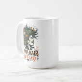 Mug Cheveux de camping, on s'en fiche (Devant gauche)