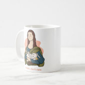 Mug Cheveux de chat ne se soucient pas mignon Mona Lis (Devant gauche)