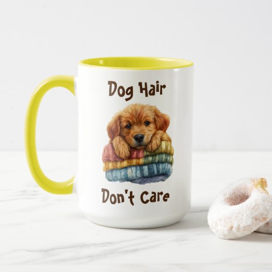 Mug Cheveux de chien, ne t'en fais pas (Avec donut)