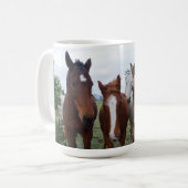 Mug Cheveux frisés : Des problèmes de chevaux délicieu (Devant gauche)