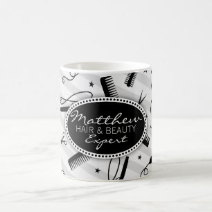 Mug Cheveux noirs et gris et beauté