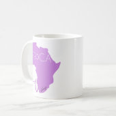 Mug Cheveux noirs naturels Afro (Devant gauche)