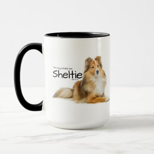 Mug Cheveux Sheltie (Gauche)