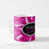 Mug Cheveux violets et beauté (Devant gauche)
