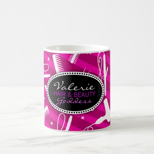 Mug Cheveux violets et beauté (Centre)