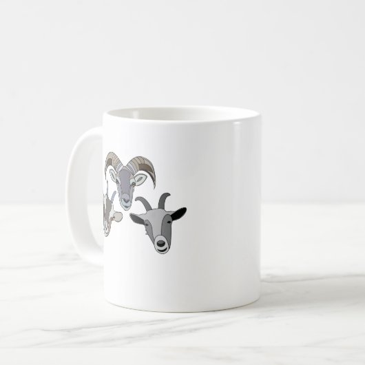 Mug Chèvre animal drôle chèvre (Devant gauche)