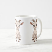 Mug Chèvre Anime mignonne aux yeux grands (Devant droit)