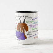 Mug Chèvre, artiste d'évasion, nubienne, chèvre des bo (Centre)