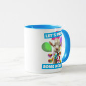 Mug Chèvre avec des pétards de fête (Devant droit)