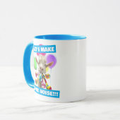 Mug Chèvre avec des pétards de fête (Devant gauche)