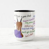 Mug Chèvre, chèvre, artiste d'évasion, lamancha (Centre)
