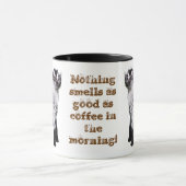 Mug Chèvre de bébé avec le nez en air (Centre)