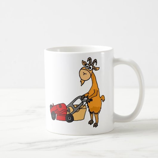 Mug Chèvre de Billy drôle poussant la bande dessinée (Droite)