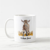 Mug Chèvre de concours nom personnalisé (Gauche)
