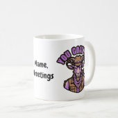 Mug Chèvre de cow-boy drôle Pun motivationnel Création (Devant droit)