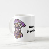 Mug Chèvre de cow-boy drôle Pun motivationnel Création (Devant gauche)