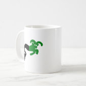 Mug Chèvre de mer • Emblème silhouette aiguisée du (Devant gauche)