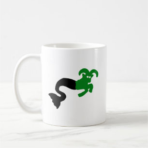 Mug Chèvre de mer • Emblème silhouette aiguisée du