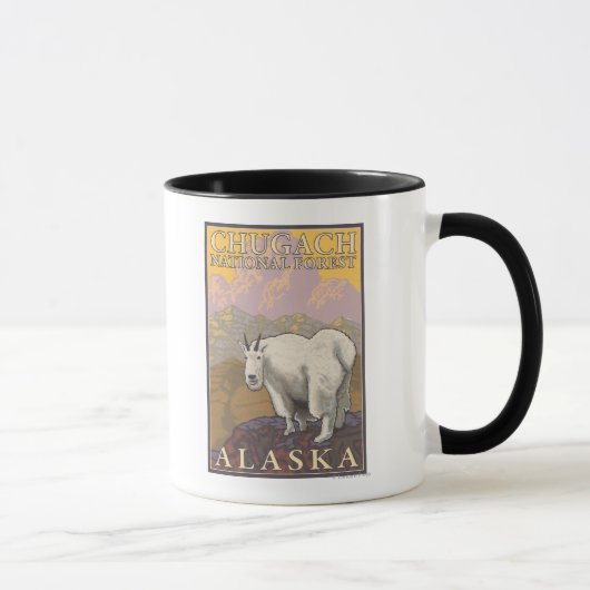 Mug Chèvre de montagne - Forêt nationale de Chugach, (Droite)