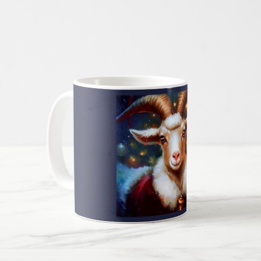 Mug Chèvre de Noël 4 (Devant gauche)