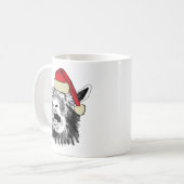 Mug Chèvre de Noël drôle (Devant gauche)