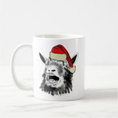 Mug Chèvre de Noël drôle (Gauche)