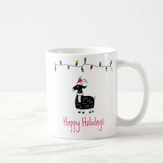 Mug Chèvre de Noël lunatique (Droite)