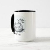 Mug Chèvre drôle Capricorne Anniversaire Noël (Devant gauche)