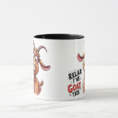 Mug Chèvre en action : Détends-toi, j'ai chèvre ça ! - (Centre)