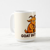 Mug Chèvre Endormie Drôle pour Accros au Café (Devant gauche)