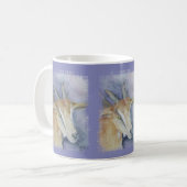 Mug Chèvre/enfant d'aquarelle (Devant gauche)