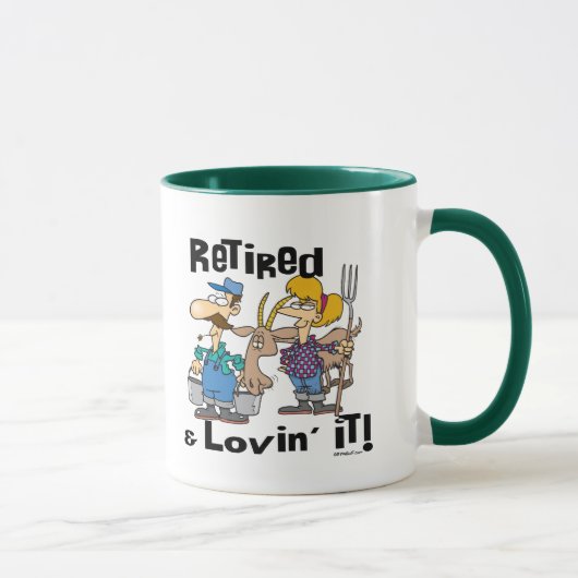 Mug Chèvre et famille retraitée (Droite)