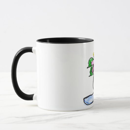 Mug Chèvre et fleurs (Gauche)