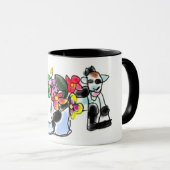 Mug Chèvre et fleurs (Devant droit)