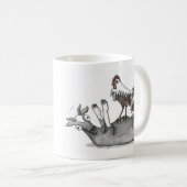 Mug Chèvre et poulet de évanouissement (Devant droit)