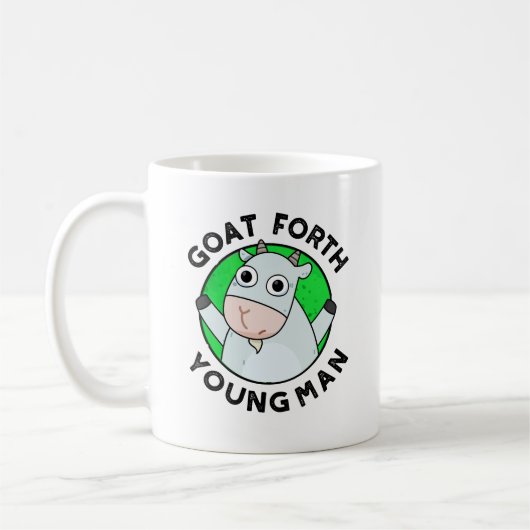 Mug Chèvre Forth Jeune Homme Drôle Animal Pun (Gauche)