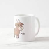Mug Chèvre Meh Drôle Doodle (Devant droit)