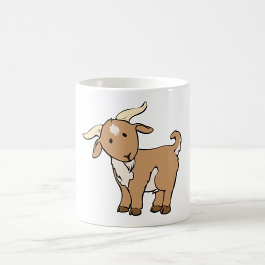 Mug Chèvre mignonne de bande dessinée (Centre)